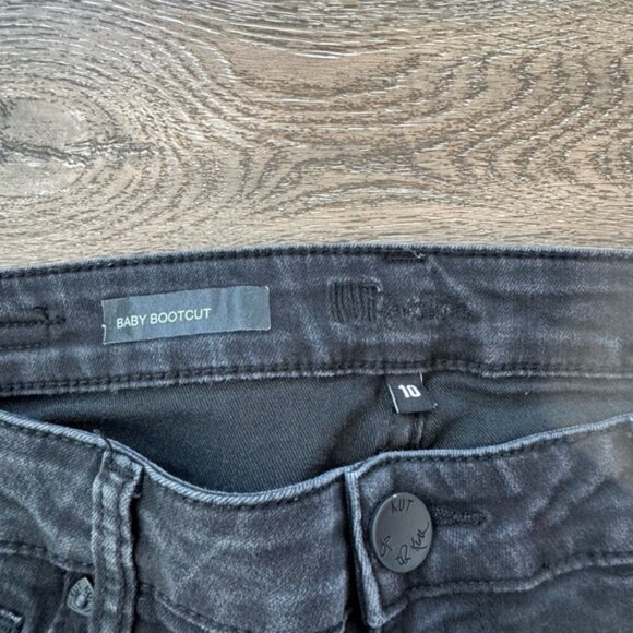 Kut from the Kloth jeans.  Black, women’s size 10  Baby Bootcut fit. - Picture 3 of 6